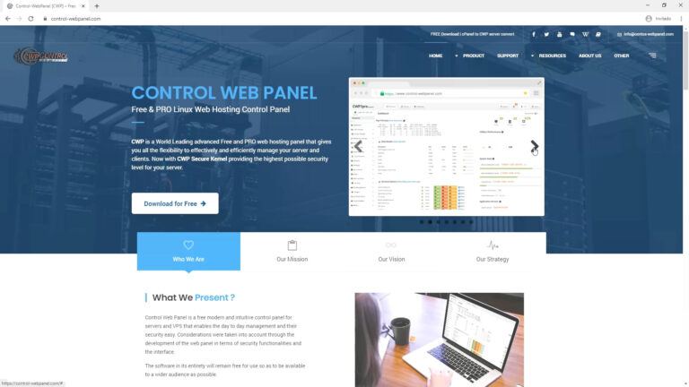 Installing Control Web Panel on CentOS 8